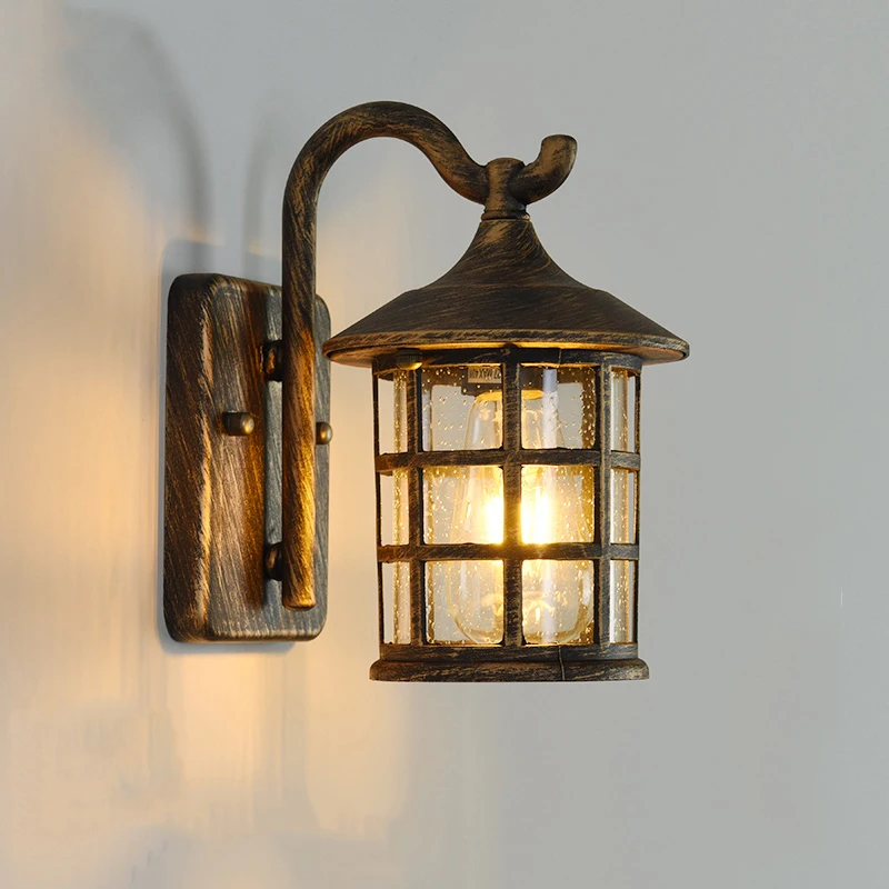 Outdoor Waterproof Wall Lamp American Country Retro Aisle Balcony Lamp Garden Bedside European Style Outdoor Rain Wall wall light outdoor porch light