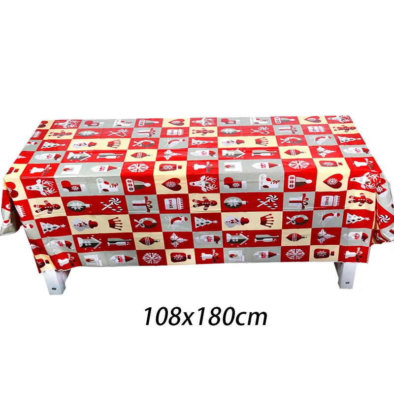180cm tablecloth-B Счастливого Рождества фоторамка реквизит Рождественские настольные украшения Navidad праздничные вечерние фоторамки год noel - Цвет: 180cm tablecloth-B