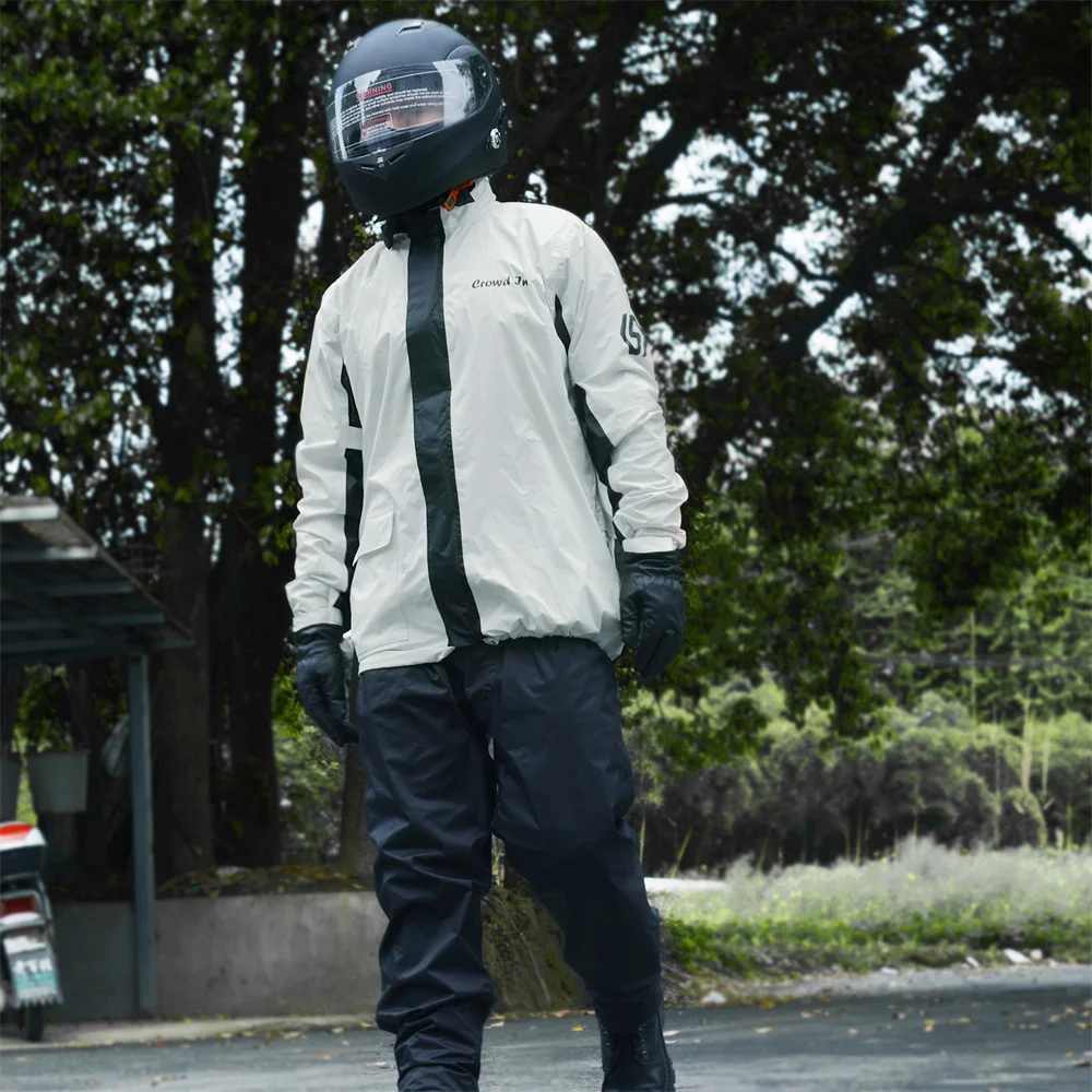 Moda motocicleta ciclismo engrossar capa de chuva