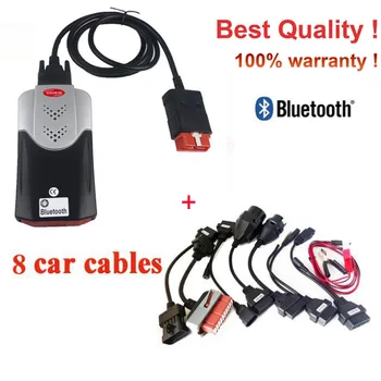 

2020 vd tcs cdp Obd Obd2 Scanner For Delphis vd DS150E cdp 2016.R0 Bluetooth For Car Trucks Diagnostic Tool+8 Pcs Car Cables
