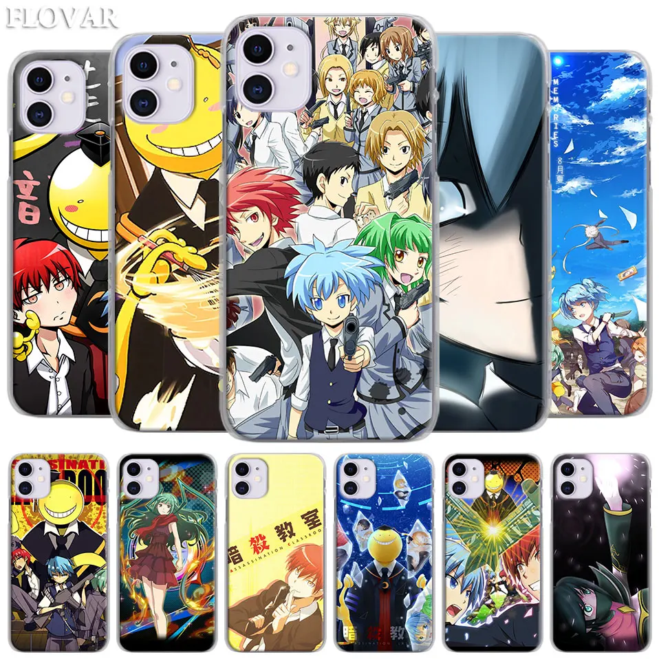 Assassination Classroom Anime Case For Apple Iphone 11 Pro 11 Pro Max X Xr Xs Max 7 8 6 6s Plus 5s Se Hosing Cover Coque In Half Wrapped Cases From Cellphones Telecommunications On Aliexpress