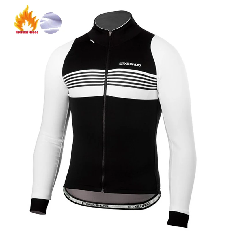 fleece jersey 4 Etxeondo Майо ciclismo invierno с длинным рукавом Велоспорт Джерси велосипед одежда Рубашки MTB Одежда для велосипеда зимняя термо флис - Цвет: fleece jersey 4