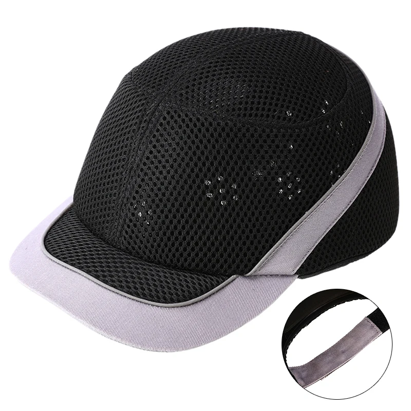 Защитный шлем со светоотражающими полосками, дышащий защитный антиударный светильник, защитный шлем, 4 цвета