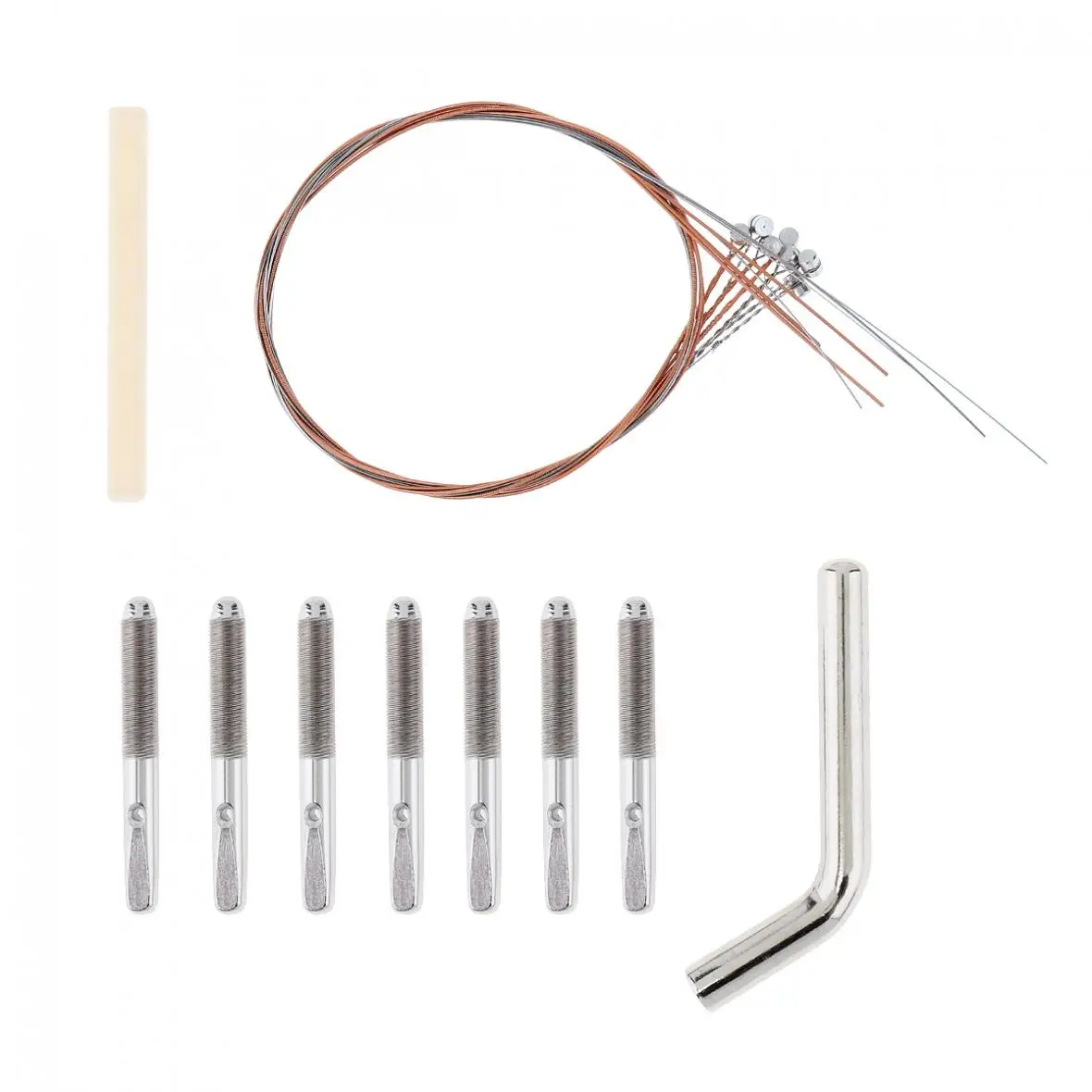 7 Strings Lyre Harp DIY Kit Solid Basswood String Instrument Handwork Painting Assembly for Amateur Beginner Kid Children Fun