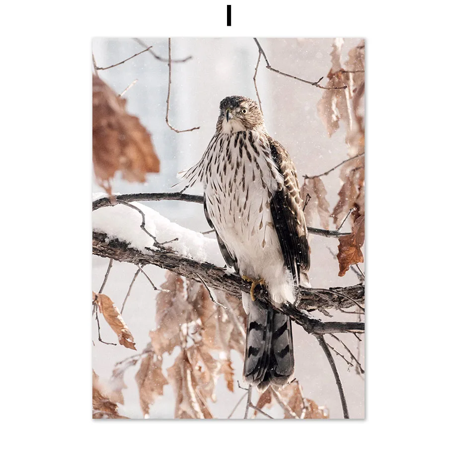 Snow-Lake-House-Pine-eagle-Horse-Wall-Art-Canvas-Painting-Winter-Nordic-Posters-And-Prints-Wall (11)