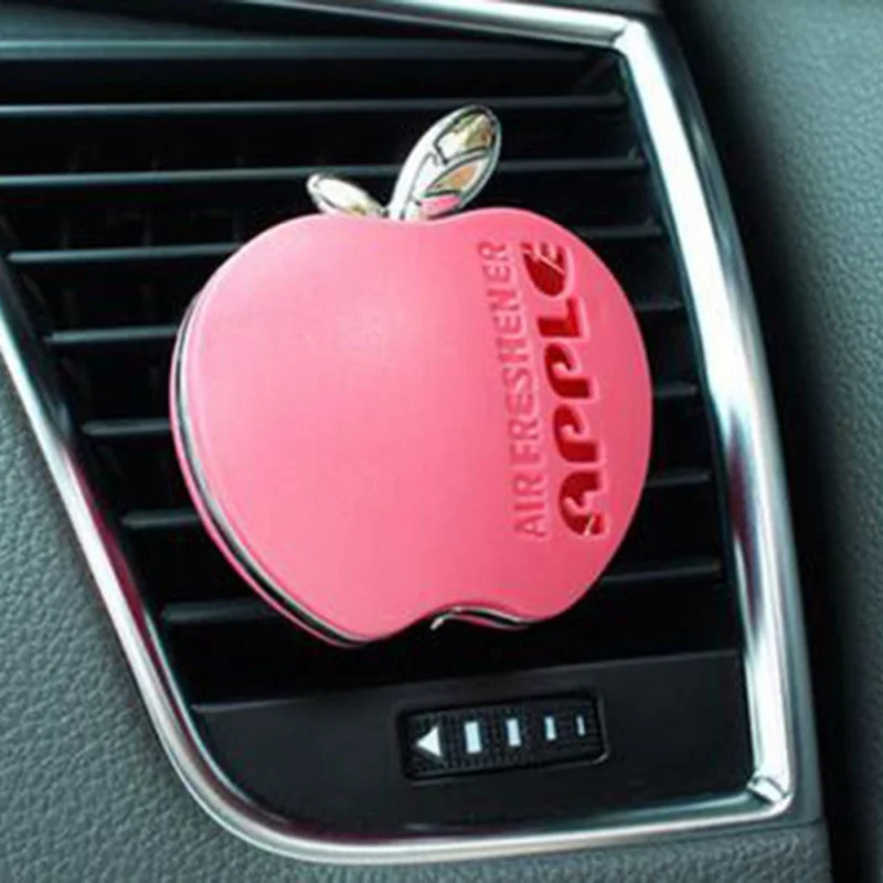 Духи автомобильный Стайлинг ароматизатор в автомобиле однотонные автомобильного воздуховыпускного отверстия Apple Форма освежитель воздуха для автомобиля, ароматизаторы