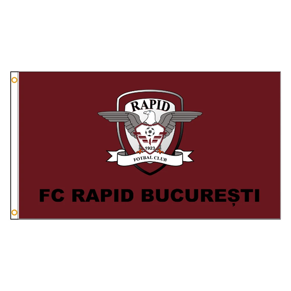 FLAGCORE 90X150CM Romania FC Rapid Bucuresti Flag|Flags, Banners ...
