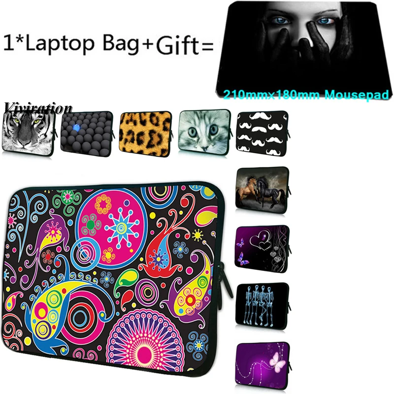Funda Portatil 17 дюймов Сумка для ноутбука 15,6 17,3 15 14 13 12 10 11,6 универсальный чехол для планшета 7+ коврик для мыши для acer Dell XPS huawei