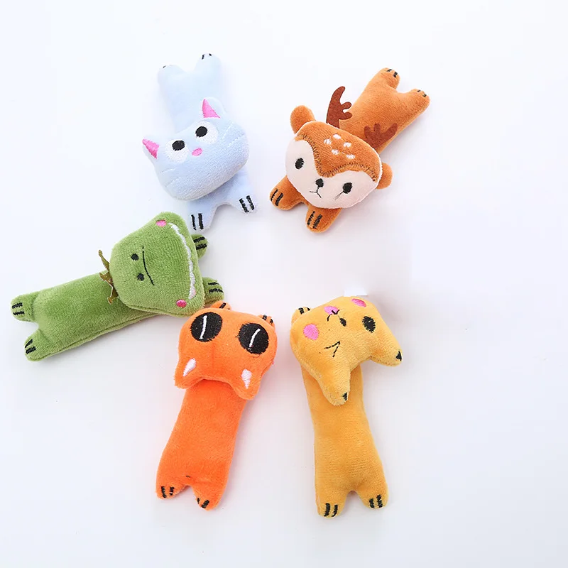 1PCS Cat Toys Animal Modeling Toys Funny Interactive Plush Cat Toy Pet Kitten Chewing Vocal Toy Thumb Bite Cat Mint Cat Supplies