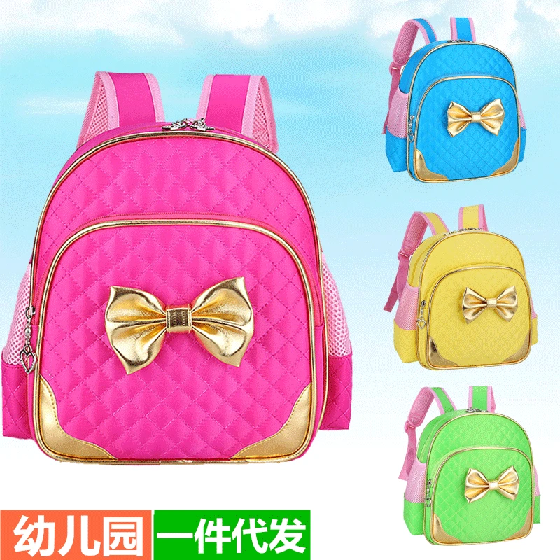 

Kindergarten School Bag GIRL'S Burden Relieving Breathable Baby Backpack Cute Little Princess Bag Multi-color Selectable