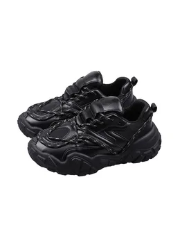 

Leisure Women's thick soled leisure sports shoes autumn 2019 South Korea new autumn super hot Plush women's shoes winter