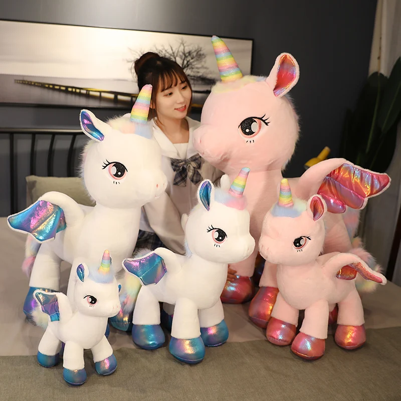 

Lovely Cartoon Angel Unicorn Plush Toy Animal Stuffed Toy Children's Toy Baby Girl Gift Home Decoration