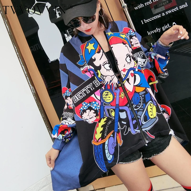 

XUXI 2020 Printed Irregular Coat Batwing Sleeve Plus Size Spring Clothing Asymmetric Women Loose Jacket FZ0612