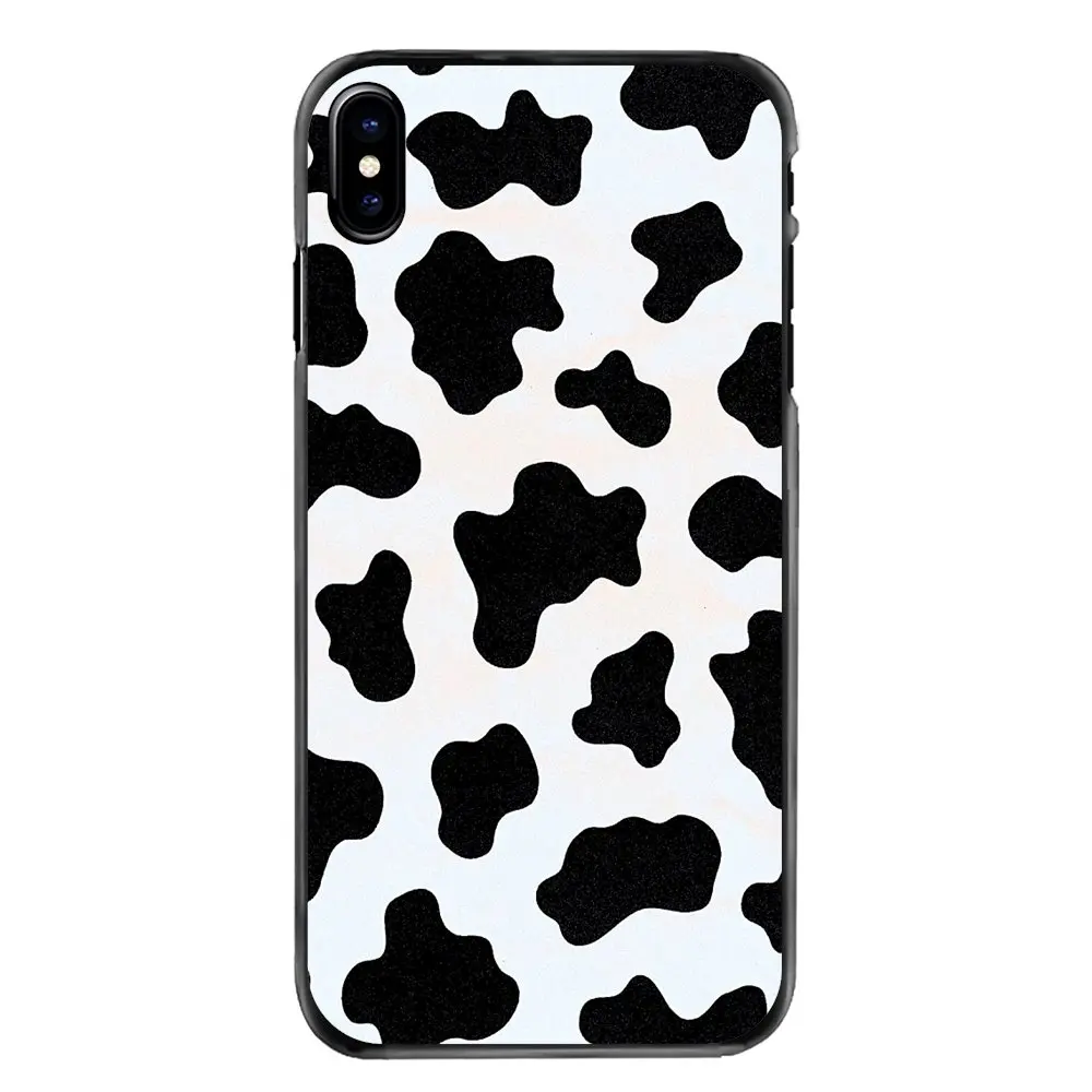 images 8 Для iPhone 11 Pro 5 5S 5C SE 6 6S 7 8 Plus X XR XS Max 4 5 6 чехол для телефона Чехол Белый Черный корова символ шаблон печати - Цвет: images 8