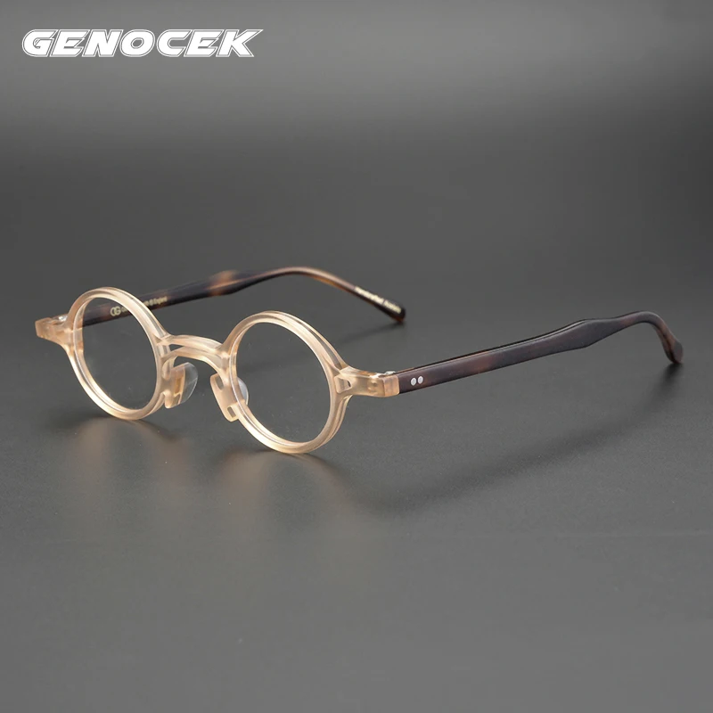 

Luxury Acetate Handmade Small Round Glasses Frame Men Women Vintage Retro Designer Optical Myopia Eyeglasses Frame Eyewear Frame