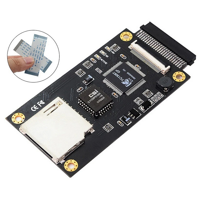 SD SDXC MMC карта до 1,8 дюймов ZIF& IDE 50 Pin HDD адаптер с 40 Pin LIF плоский кабель