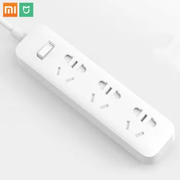 

Original Xiaomi Mihome Mijia Patch Panel 3 Port Basic Version 1.8m Power Strip Surge Protector Multiple Power Sockets AU Plug