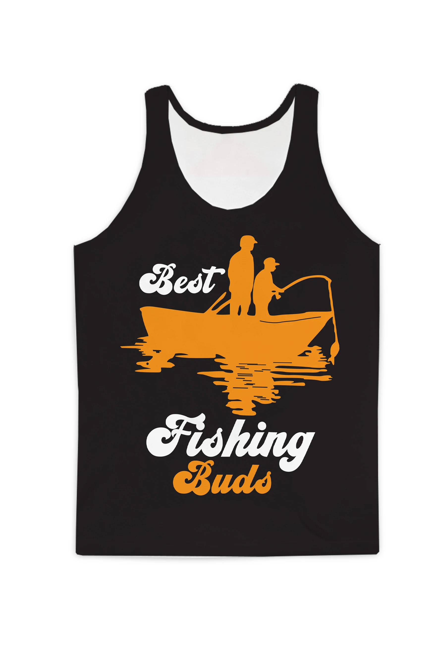 

REAL American SIZE Best Fishing Buds Sublimation Print Tank Top