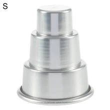 Mini Three-Tier Cake Pan making molds Muffin decoration mould tool Cake Pan Pudding Mould 3.3×8.3×9cm Three-tier cake pan Y525