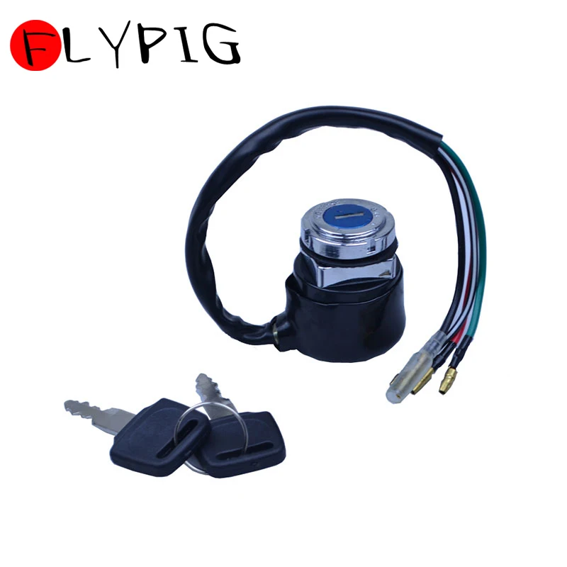 FLYPIG новые мотоциклетные Запчасти для Honda CT110 Postie Bike CT 110 черный 4 провода Замок зажигания ключ зажигания переключатель