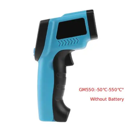 GM550 Blue Lcd цифровой инфракрасный термометр GunIR пирометр Imager измеритель температуры Промышленный Термометр GM320 GM550 - Цвет: GM550 Blue