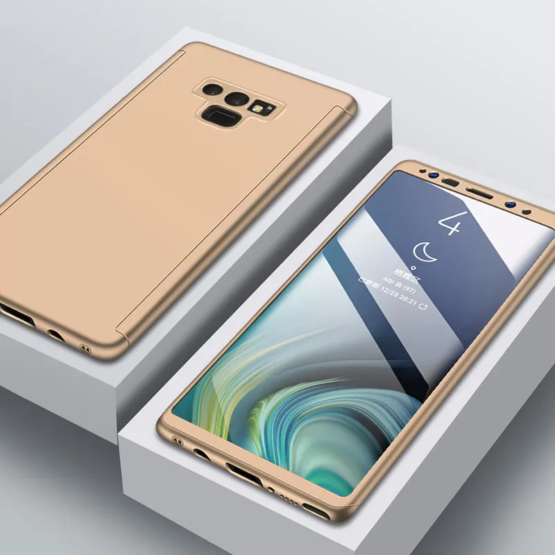 Противоударный полный чехол s для samsung Galaxy S10 S9 S8 Plus S7 S6 Edge S10E чехол жесткий чехол для телефона для Galaxy Note 9 8 10 Pro - Цвет: Золотой