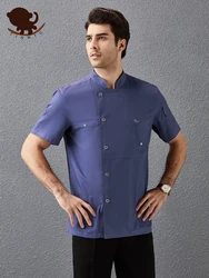 New Chef Clothes Uniform Restaurant Kitchen Cooking Chef Coat Waiter Work Jackets Professional Uniform Overalls Outfit