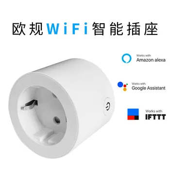 

Smart WiFi Tuya Alexa With Google Socket Timing APP Remote Control Smart Power Strip Voice Control Universal Travel Adapter Plug