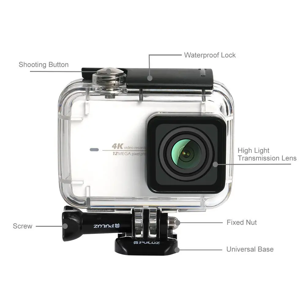 Подводный водонепроницаемый корпус Дайвинг чехол для Xiaomi Xiaoyi II 4K Экшн камера