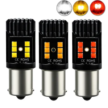 

2pcs 12V 24V 1156 BA15S P21W 3030 12LED Car Tail Light Bulb Brake Light Auto Reversing Light Daytime Running Light