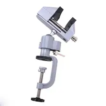 2 в 1, миниатюрные настольные тиски, тиски, алюминиевый сплав, вращающийся на 360 градусов, универсальные тиски, многонациональные тиски, точные тиски, зажим