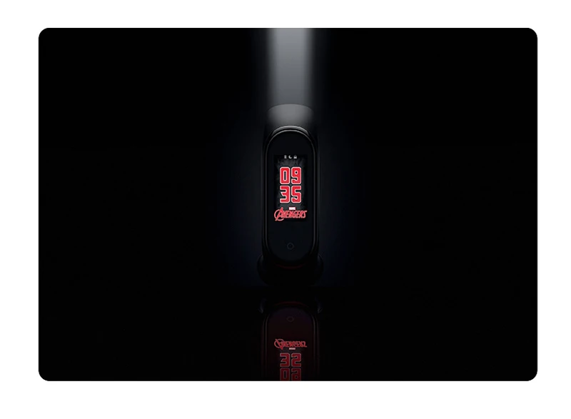 Новая версия Xiaomi Band 4 Marvel Мстители серии Умный цветной экран Браслет Пульс фитнес музыка Bluetooth 50 м водонепроницаемый