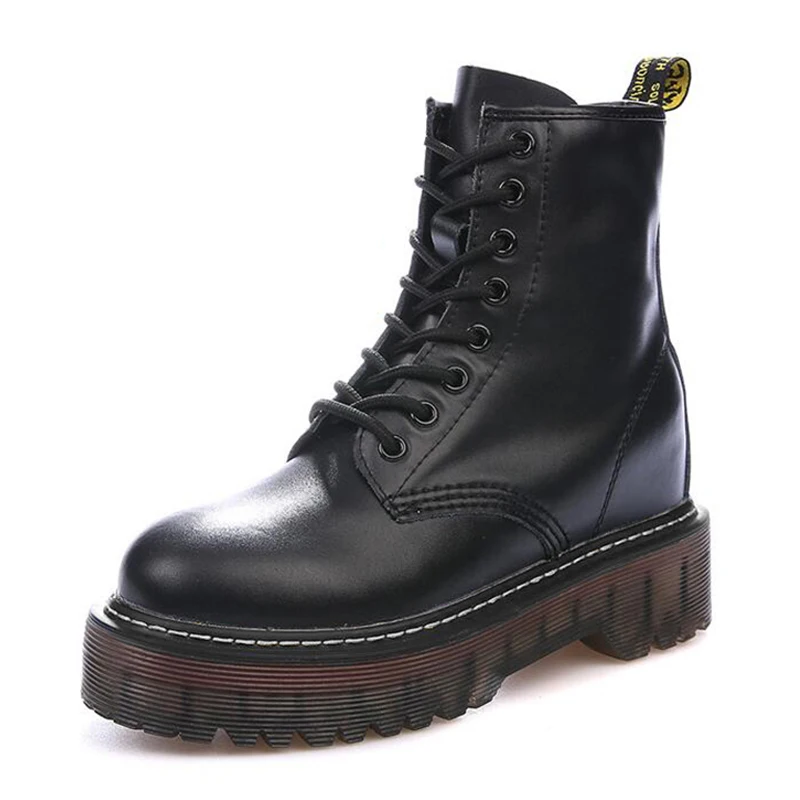 Женские мотоциклетные ботинки Martin ботильоны обувь осень зима женские из