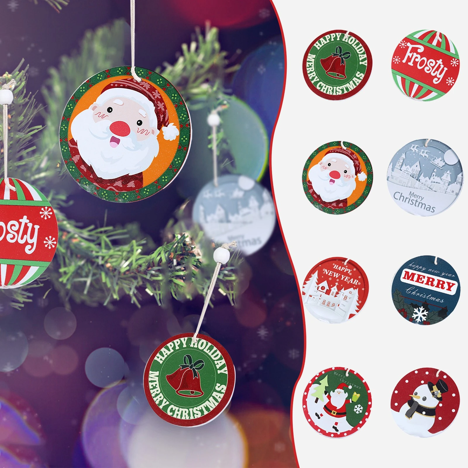 Shots Christmas Eve 2022 1Pc Christmas Tree Ornaments 2022 Elk Santa Claus Snowman Scene Layout Drop  Shot Decorations Xmas Handmade Hanging Pendant|Pendant & Drop Ornaments| -  Aliexpress