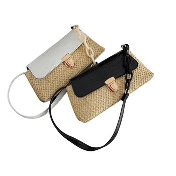 

Women Light Weighted Shoulder Bag Ladies Wide Chain Strap Handbags Casual Style Portable Crossbody Bags