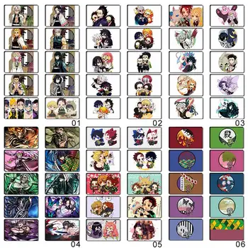 

10Pcs Demon Slayer Kimetsu no Yaiba Anime Card Sticker Pack DIY Waterproof Card Classic Kids Stickers Toys For Children
