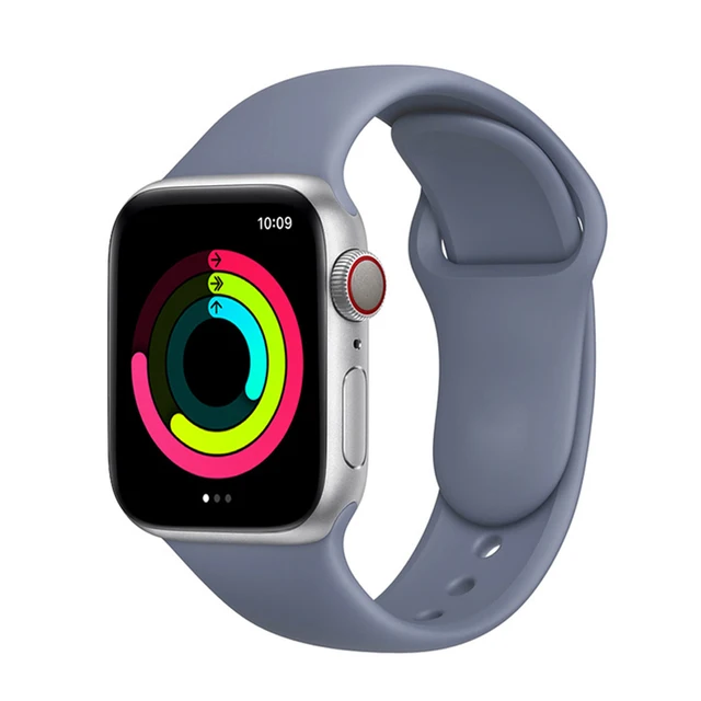 Silicone Strap for Apple Watch Band Series 7 654 321,44/40mm 42/38mm 45/41mm Smartwatch Bracelet Watchband for Apple Watch SE 47