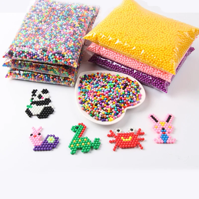 Kids Perler Pegboard Water Bead Animal Molds Accessories Magic Bead Jigsaw  3d Puzzle Educational Toys Diy Children Magic Beads - Puzzles - AliExpress