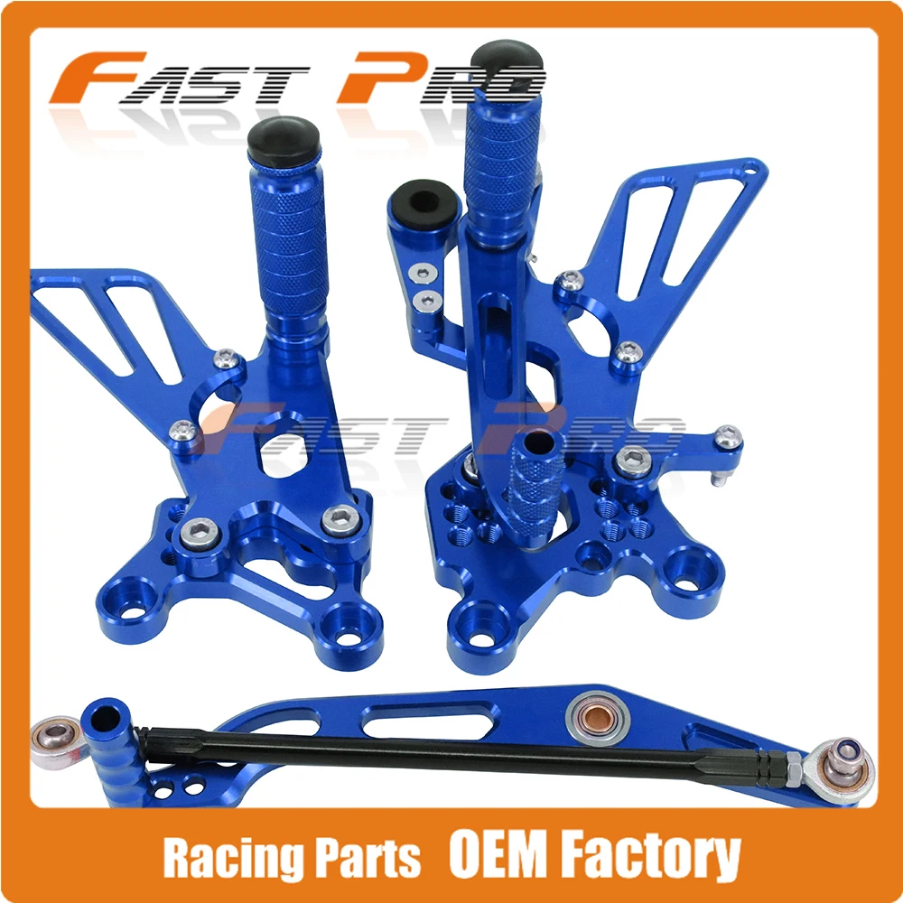 CNC регулируемый заготовка подножки педали для YAMAHA YZFR6 YZF R6 2006 2007 2008 2009 2010 2011 2012 2013 2014