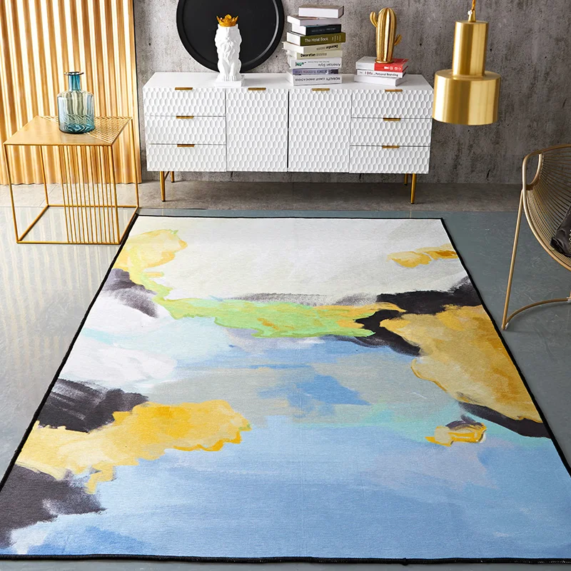 

Northern European style art abstract carpet living room sofa covered room home bedroom bedside blanket large size