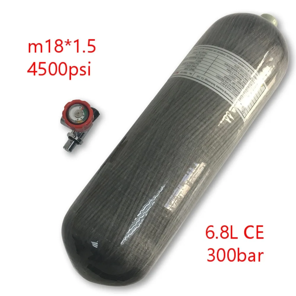 AC16811 6.8L CE Pcp цилиндр для ПЕЙНТБОЛА 4500Psi углеродное волокно Воздушный бак дайвинг клапан Подводный цилиндр подводный пистолет Condor Acecare