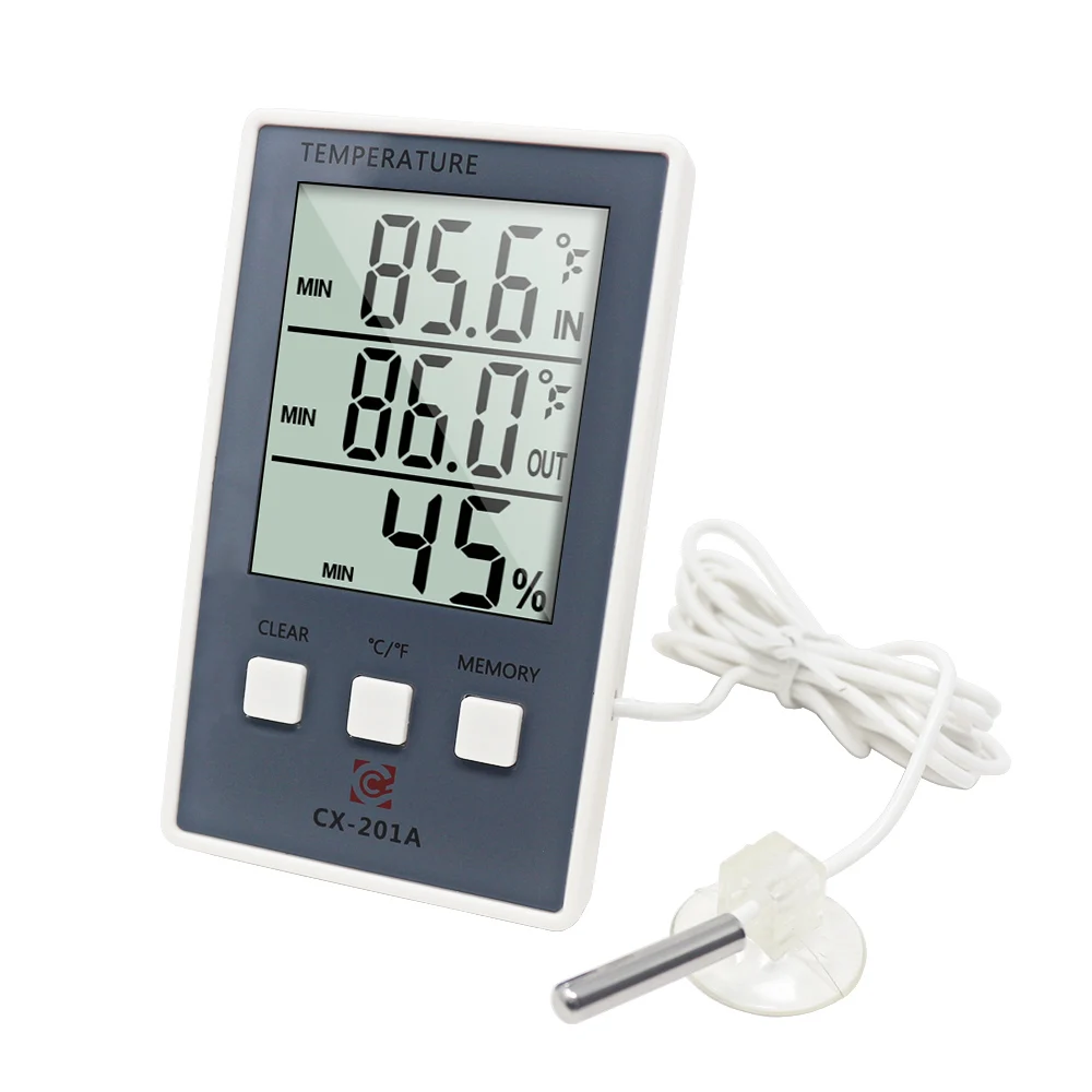 

New LCD Digital Thermometer Hygrometer Indoor/Outdoor Temperature Meter Indoor Humidity Meter with Temp Sensor