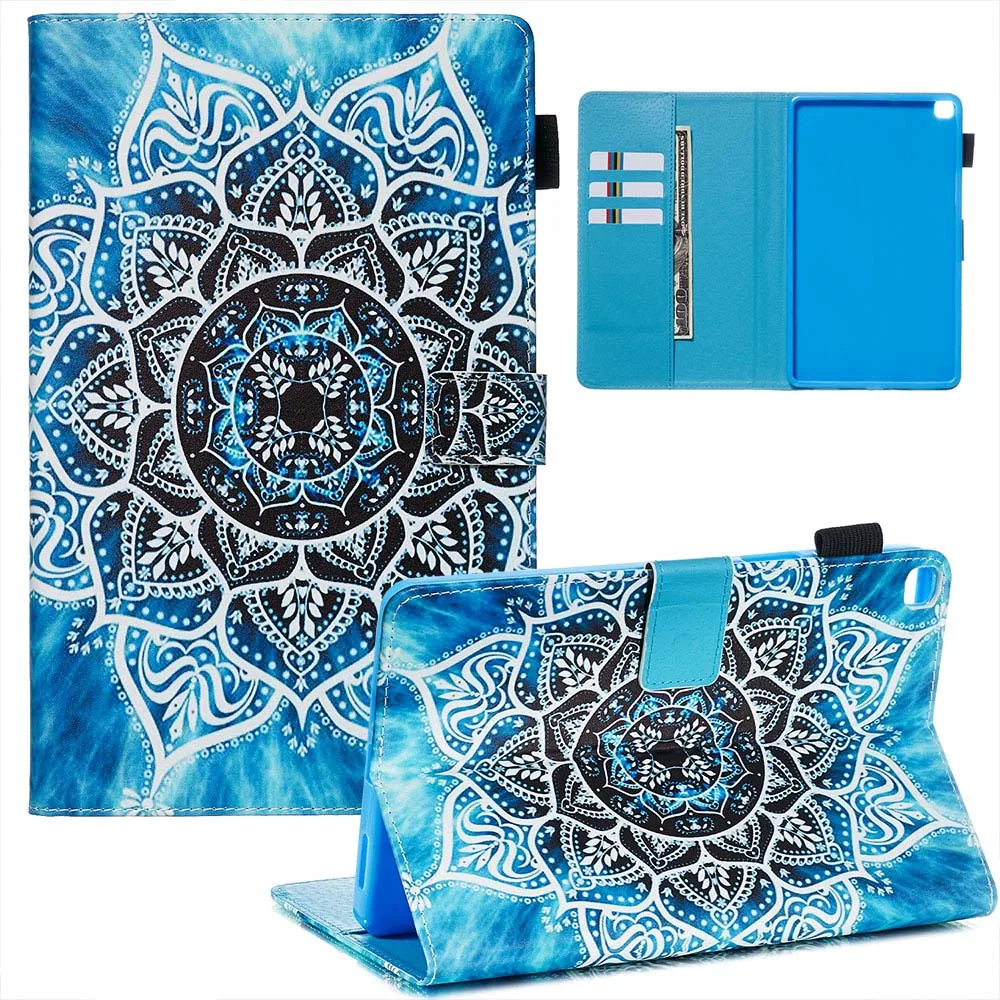 Case Кожаный чехол для samsung Galaxy Tab A 8,0 SM-T290 SM-T295 чехол для Galaxy Tab A 8,0 T290 T295 Чехол+ пленка+ ручка - Цвет: Case