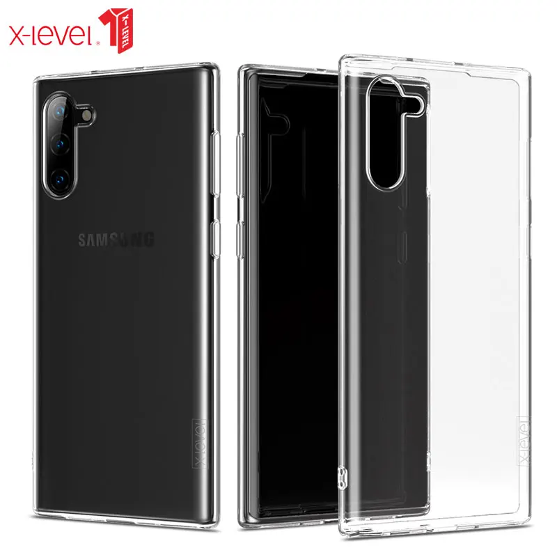 

X-Level Transparent Case for Samsung Galaxy Note 10 Clear Case Soft TPU Ultra Thin Back Phone Cover for Samsung Note 10 Plus