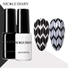 NICOLE DIARY Nail Stamping Polish Set Black White Gold Silver Stamp Polish Colorful Printing Varnishes for Plates Image Transfer ► Photo 3/6