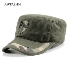 Мужская Военная Кепка, Кепка в стиле милитари, Регулируемая Кепка с красной звездой, Кепка с плоским верхом, уличная камуфляжная хлопковая камуфляжная тактическая Кепка для водителя грузовика