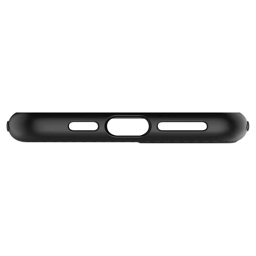 Spigen жидкий воздушный Крест Текстура Гибкий Мягкий ТПУ легкий Противоскользящий матовый черный чехол для iPhone 11 Pro Max/11 Pro/11