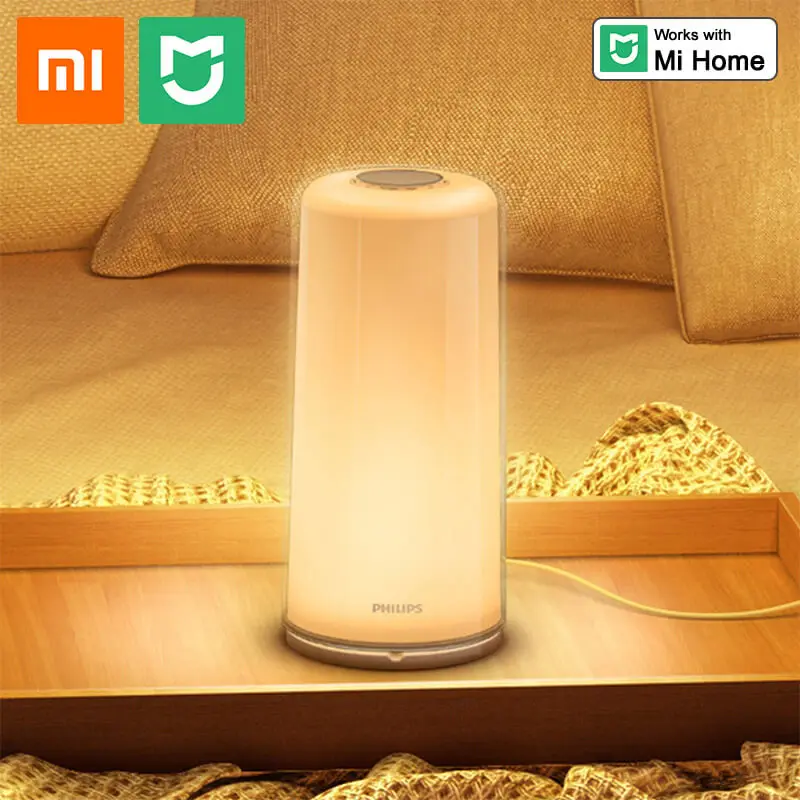 Умная прикроватная лампа Xiaomi Mijia Wi Fi светодиодная с регулируемой яркостью RGBW