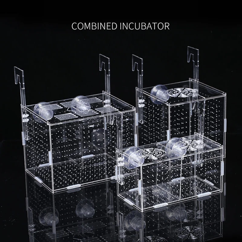 Fish Aquarium Fish Breeding Box Acrylic Aquarium Box Small Fish Isolation Net Tropical Fish Breeding Box Production Tank Aquarium Accessoories