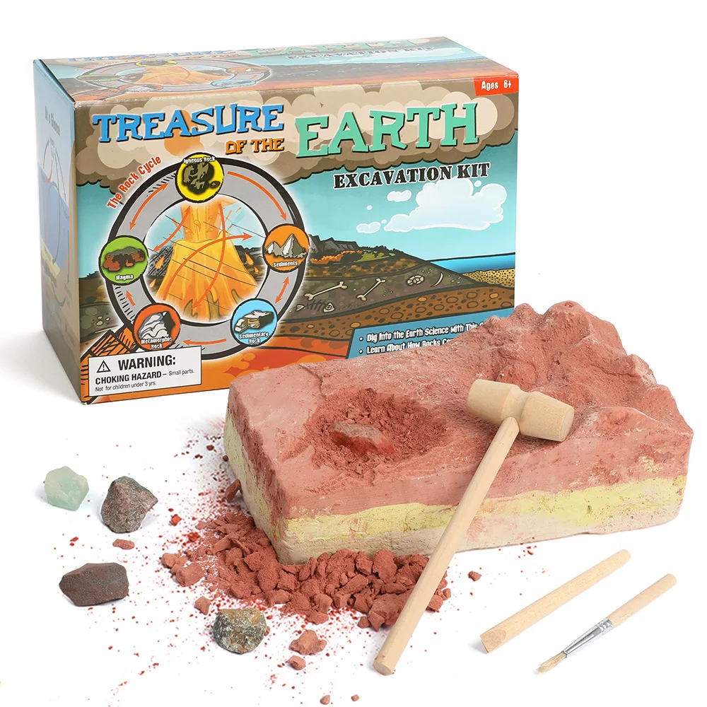 

CHILDREN'S Toy Rock DIY Dig Children'S Educational Scientific And Educational Toy Geology Distribution Dig Special Shape Archeol